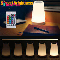 Fast Usb Charging Port Touch Light Portable Desktop Sensor Control Bedside Lamp 5-level Dimmable Warm White Light 13-color Rgb For Bedroom Office Corridor