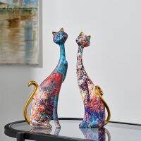 【hot】◇ Abstract Painting Ornaments Couples Statue Figurines Sculpture Bedroom Desktop Interior