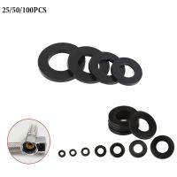 25pcs 50pcs 100pcs Form A Flat Black Thick Neoprene Rubber Washers - M3 M4 M5 M6 M8 M10 M12 Nails  Screws Fasteners