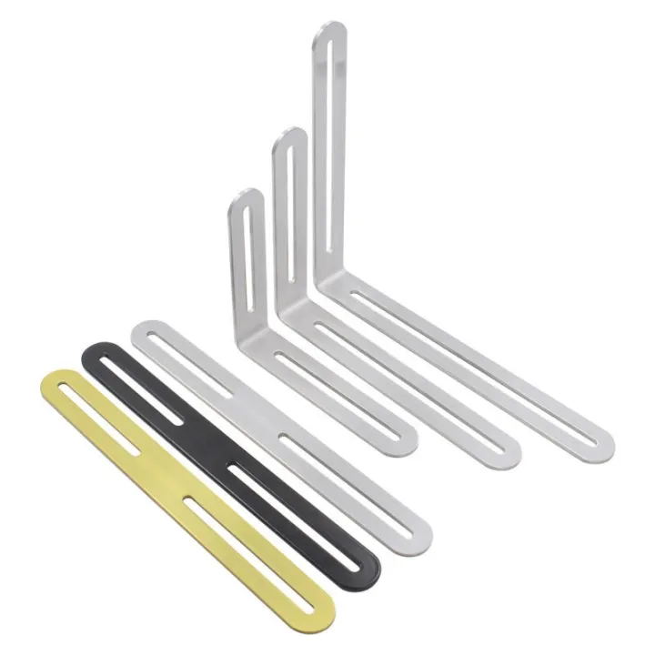 Stainless Steel Long Hole Adjustable Reinforced Angle Code 90 Degree ...