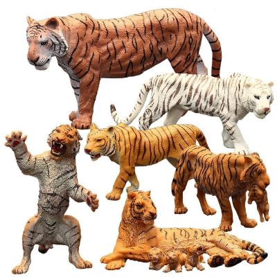 Children simulation toy animals wild animal models suit solid large saber-toothed tiger tiger Bengal tigers garden