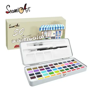 SeamiArt 12Color Artist Grade Professional Watercolors Paint Set