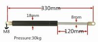 120*330มม.สปริงแก๊สอัตโนมัติสำหรับรถ30Kg/66lb Force 120มม.ฤดูใบไม้ผลิสำหรับเฟอร์นิเจอร์ที่ค้ำถังแก๊สประตู330Mm Central ระยะทาง