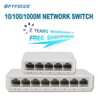 OPTFOCUS 5 8 Ports UTP RJ45 Gigabit Ethernet Switch 1000 Mbps Mini Network Switches VLAN Ethernet Splitter Lan Hub Switch