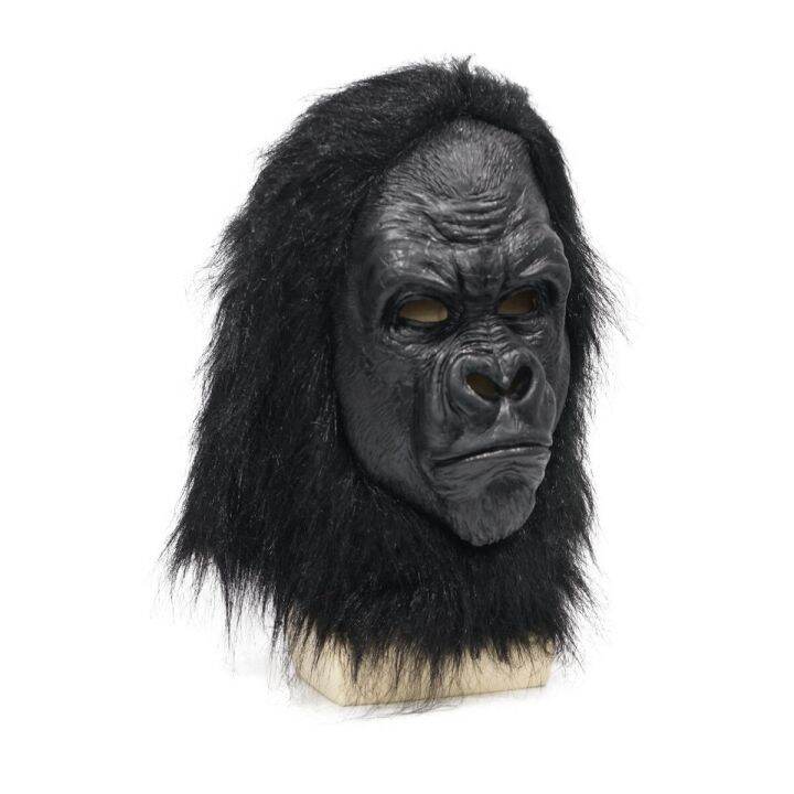 halloween-gorilla-full-head-mask-latex-black-chimpanzee-lifelike-animal-horror-helmet-with-hair-cosplay-costumes-party-props