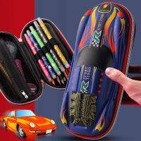 3D Racing Car Pencil Cases Cartoons School Pencil Case for children Stationery box EVA PU Plastic Pen Case Boy cute pen bag