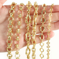 1M Gold Color Stainless Steel Box Chain Toggle Clasp for celets Necklace Ankles Jewelry Making DIY Accessories