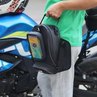 RZAHUAHU Motorcycle Tank Bag Screen Touch Phone Holder Saddle Bag Toolkit Storage Quick Release Handbag Riding Accessories