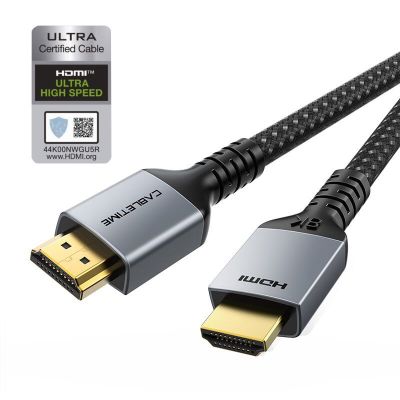 CABLETIME HDMI 2.1 ULTRA HIGH SPEED 8K60HZ/4K144HZ. (รับประกันสินค้าคุณภาพ 2 ปีเต็มเก็บกล่อง)