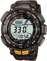 Casio Pathfinder Mens Tough Solar Triple Sensor World Time 51mm Digital WatchPAG240-1CR Black