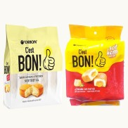 Bánh ăn sáng sợi thịt gà Bon Orion 101,5g Vị thường và Vị sốt kem phô mai