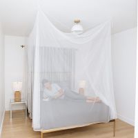 【LZ】۩  Large Mosquito Net with Carry Bag Openings Netting Curtains Camping Bedding Patio Camping Net White Mesh