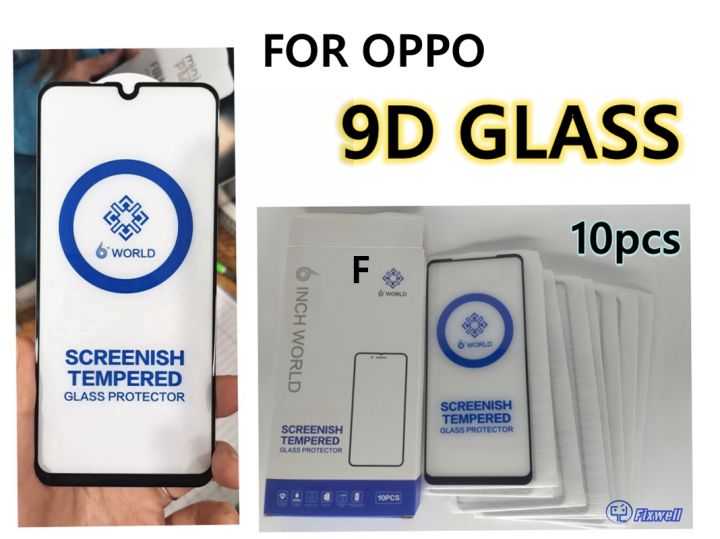 10pcs-new-9d-tempered-glass-for-oppo-all-models-screen-protector-full-cover-tempered-glass-for-oppo-protective-film