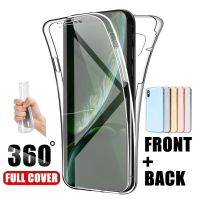 360 Double Silicone Clear Soft Case For IPhone 13 12 11 Pro XR XS Max Full Body Protective Cover On IPhone 6 6S 7 8 Plus SE 2020