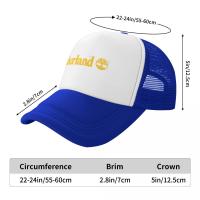 Timberland Unisex Cap Casual printing Mesh Baseball Cap Adjustable Snapback Hat For Women Men Hip Hop Trucker Cap Streetwear Dad Hat