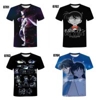 2023 NEWClassic Anime Detective Conan 20202ใหม่3D พิมพ์เสื้อยืดผู้ชายแขนสั้น Tee