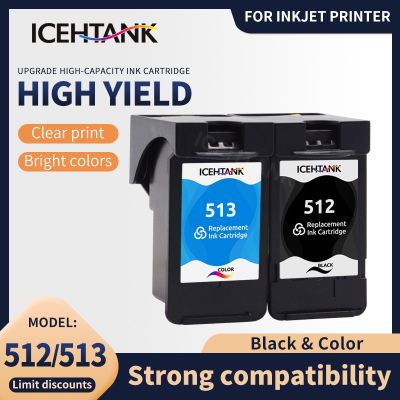 Icehtank Compatible PG512 CL513 For Canon Pg 512 Cl 513 Ink Cartridge For Pixma MP230 MP250 MP240 MP270 MP480 MX350 IP2700