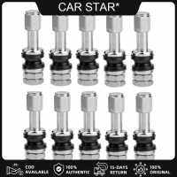 [COD Available] 10pcs Universal Bolt-in Tubeless Wheel Tire Valve Stems with Dust Caps