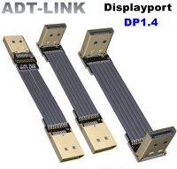 2023 baru ADT Displayport DP1.4 pita kabel ekstensi logam dilindungi DP ke DP-V1.4 adaptor fleksibel datar untuk kartu Video Extender