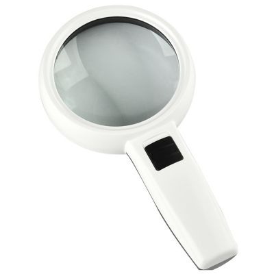 Handheld Magnifying Glass 30X Double Layer 110MM Illuminated Reading Magnifying Glass with LED Light
