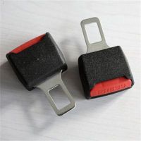 2PCs Universal Adjustable Extender Extension Car Safety Belt Clips Press Black Seat Belts And Padding