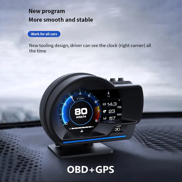 AUTODY 9 Interfaces OBD+GPS Head Up Display Clear Digital Odometer