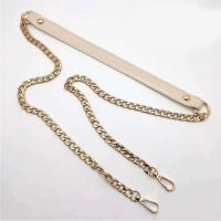 ZZTIM 120cm Pu Metal Chain Shoulder Bag Buckle Handle DIY Belt Bag Strap Accessories