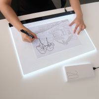 LED Drawing Copy Board Kids Toy To Draw 3 Level Dimmable Painting Tablet Night Light Note Pad Children Learning Educational Game Drawing  Sketching Ta