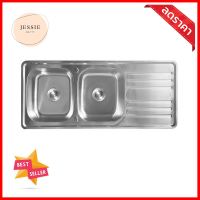 ซิงค์ฝัง 2 หลุม 1 ที่พัก LINEA VIO120 สเตนเลสBUILT-IN SINK LINEA VIO120 2B1D STAINLESS STEEL **จัดส่งด่วนทั่วประเทศ**