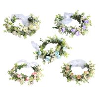 Delicate Flower Decor Thin Side Crowns Bride Crown Hair Hoop Fashion Women Wedding Party Hairstyle Headwear Durable