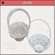 Giỏ nhựa cắm hoa 18cm, đựng trái cây, làm bánh rau câu giỏ hoa