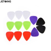 12pcs Guitar Bass Picks Durable Pure Color Water Drop Plectrum 0.73mm Thickness Guitar Parts