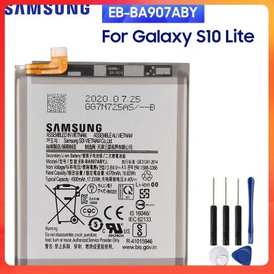 แบตเตอรี่  แท้ Samsung Galaxy S10 Lite SM-G770F/DS SM-G770F/DSM 4500mAh Battery EB-BA907ABY แบตเตอรี่รับประกัน 6 เดือน แถม ฟรี ไขควง