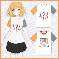 2023 NewNatsume S Book Of Friends เสื้อยืดแขนสั้น Teacher 2มิติเสื้อผ้าผู้ชายผู้หญิง Anime Tops