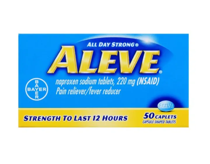 Aleve Caplets, Naproxen Sodium 220 Mg (NSAID), Pain Reliever/Fever ...