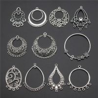 Round Perforated Earring Connector Charms Diy Fashion Jewelry Accessories Parts Craft Supplies Charms For Jewelry Making