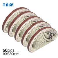 TASP 50pcs 10 x 330mm Sanding Belt 3/8"x13" Belt Sander Sandpaper Abrasive Sand Paper Woodworking Tools Accessories Power Sanders