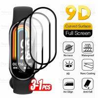 For Xiaomi Band 8 Glass 3-1Pcs Full Curved Flexible Screen Protector Xaomi Mi Band8 MiBand8 MiBand 8 Wrist Watch Protective Film