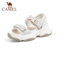 HOT”Cameljeans รองเท้าผู้หญิงฤดูร้อนรองเท้าแตะแพลตฟอร์มหนา Soled Velcro รองเท้าแตะชายหาดนุ่ม Soled สบายๆ