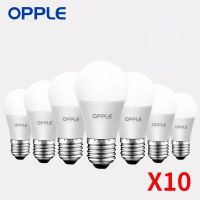 [HOT QQZIWWUJJWG 104] OPPLE 5 Pcs 10 Pcs หลอดไฟ LED E27โคมไฟ3W 9W 12W 14W เพดานประหยัดพลังงาน3000K 6500K สีขาวอบอุ่นสีห้องนั่งเล่นห้องนอน