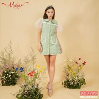 Risa dress -  Malabrand PF22 M01 ชุดเดรสสั้นผ้าทวีล ชุดเดรสผู้หญิง