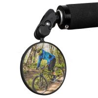 360 Degree Rotation/MTB Mountain Bike Rearview Mirror/Adjustable Wide Angle Cycling Rear View/Foldable Handlebar Convex Mirrors