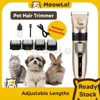 YOYO MeowLo Pet Grooming Trimmer Pet Hair Shaver Set Pet Clippers Cat Dog Clipper Pet Shaver Grooming Kit Hair Trimmer