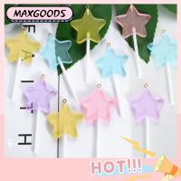 MAXG 10pcs เรซิน เครื่องประดับรูปอมยิ้มทำจากเรซิ่น คละสี 3576มม. เครื่องรางรูปดาวน้ำตาลอมยิ้ม เรียบเนียนไม่ซีดจางง่าย รูปดาวอมยิ้ม เครื่องประดับลูกกวาดเลียนแบบโปร่งใส สำหรับทำเครื่องประดับ