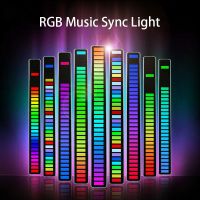 แถบไฟ RGB สมาร์ทควบคุมด้วยแอปไฟแถบไฟ Led ซิงค์เพลงแสงไฟ USB 32Led สำหรับห้องทีวีคีย์บอร์ดเกมเดสก์ท็อป