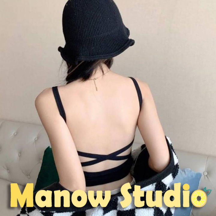 บราสายเดี่ยว-เสื้อกล้าม-สายเดี่ยว-บราสายเดี่ยวแบบสวม-612-manow-studio