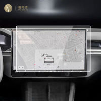 สำหรับ Tesla รุ่น X 2023รถ GPS นำทางฟิล์มหน้าจอ LCD กระจกนิรภัยป้องกันฟิล์ม Anti-Scratch ฟิล์มอุปกรณ์เสริม Refit