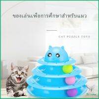 Eliana รางบอล ตาโต ของเล่นแมวทรงโดม รางบอล 4 ชั้น Cat play plate