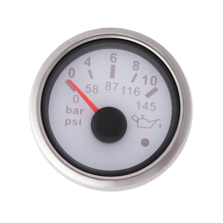 52มม-0-10บาร์0-145-psi-ตัวชี้ความดันน้ำมัน-meter-gauge-รถยนต์สำหรับรถ-marine-เรือ-boost-alarm-gauge-ระดับน้ำการใช้อุณหภูมิ12v-24v-โวลต์มิเตอร์อุปกรณ์เสริม