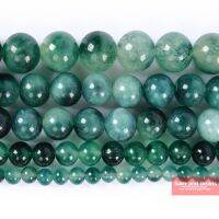 Wholesale Natural Stone Gradient Green Jaspers Chalcedony Beads 6 8 10 12mm Pick Size For Bracelet Necklace Diy GJC01